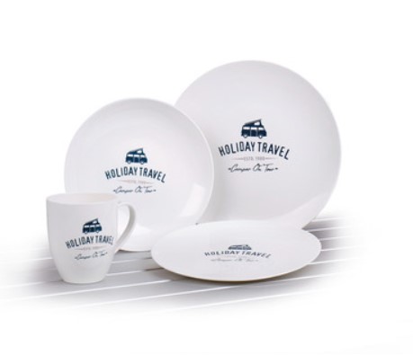 Set Platos Holiday Blanco
