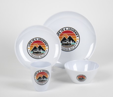Set Platos Life Blanco