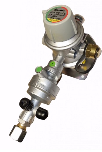 Regulador de Gas y Valvula de impacto Duocontrol
