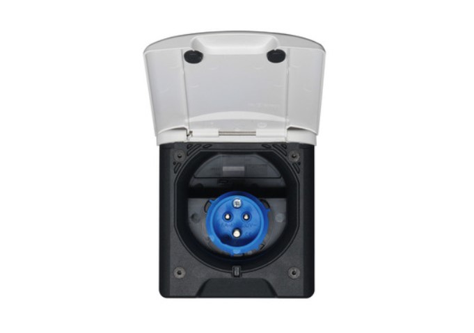 Toma Exterior 220v Blanca