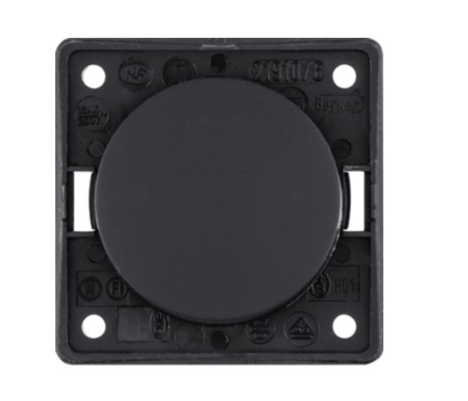 Tecla Luces Individual Negro Mate