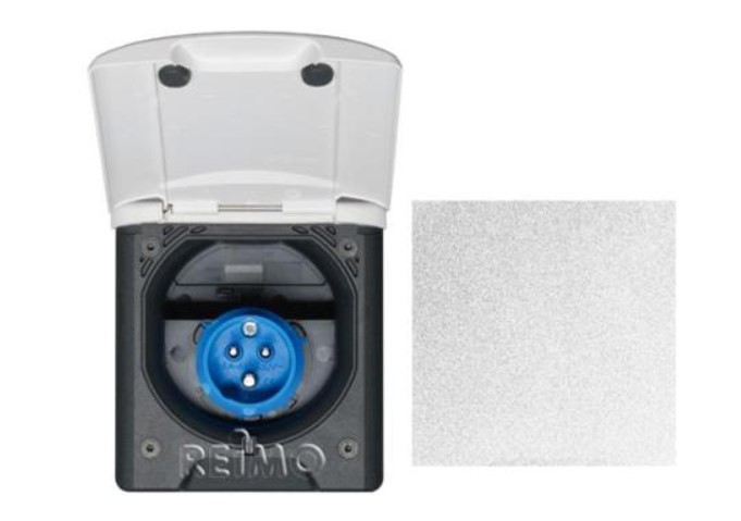 Kit Toma Exterior 220V Gris