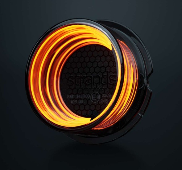 Led Strands Geo Ambar