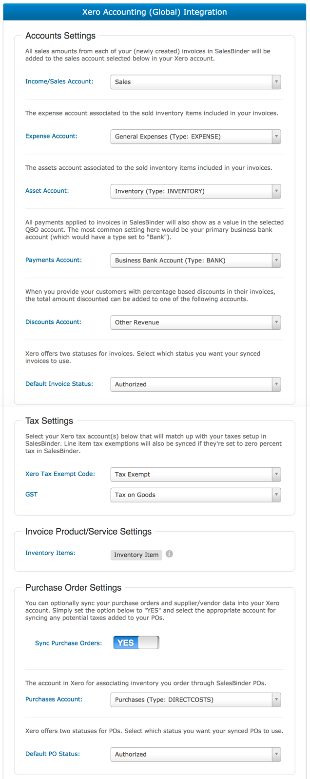 Xero Accounting Integration
